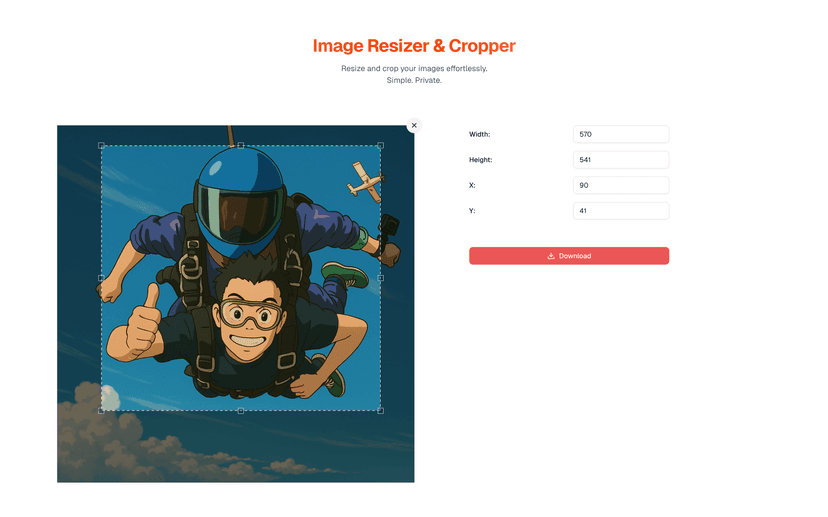 Image Resizer & Cropper